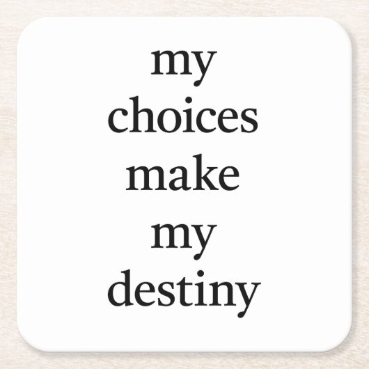 マイデスティニー紙コースター スクエアペーパーコースター (正面)