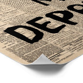 マイデプレッシー新聞の小さなエスプレッシー、面白い ポスター (角)