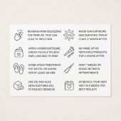 マイトミントアイブロウィズスレッディングアフターケアカード (裏面)