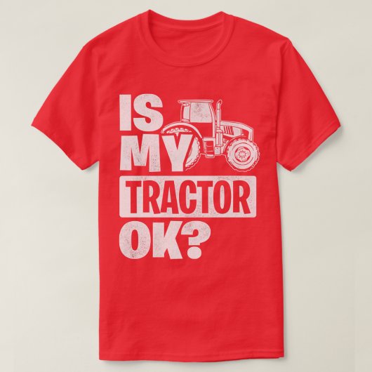 マイトラクターOKトラクタードライバー農家農業 Tシャツ (デザイン正面)
