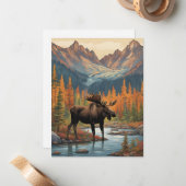 マイト ムース マウンテン ノートカード (正面/裏面インサイチュ)