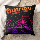 マイドッグキャンピングアドベンチャー装飾用クッション クッション (ブランケット)