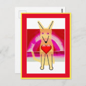 マイドッグバディとハート、ポストカード ポストカード (正面/裏面)