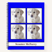 【マイドッグ】獣医の記録、日記、ブラッグブック ノートブック (正面)