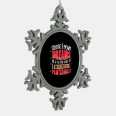 マイドリームズ絵を描爪、 ネイル スノーフレークピューターオーナメント (左)