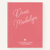 マイドータージャーナルへのパーソナライズされた手紙 ノートブック (正面)