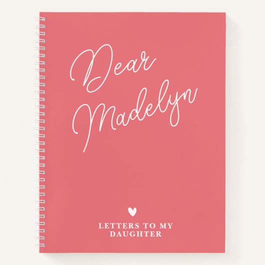 マイドータージャーナルへのパーソナライズされた手紙 ノートブック (正面)