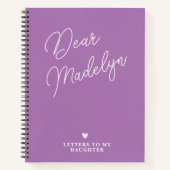 マイドータージャーナルへのパーソナライズされた手紙 ノートブック (正面)