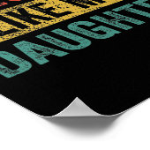 マイドーターメンズレトロパパの父おもしろいと同じ ポスター (角)