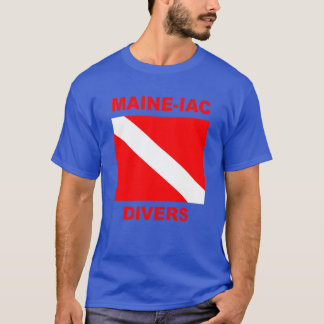 マイナイアックダイバーズダイブフラッグロゴダークTシャツ Tシャツ
