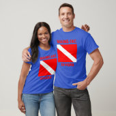 マイナイアックダイバーズダイブフラッグロゴダークTシャツ Tシャツ (ユニセックス)