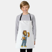 マイナスドライバーとしてのライオン エプロン (着用した状態)