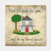 マイナニーのハウスマグネット以外の家のような場所なし マグネット (正面)