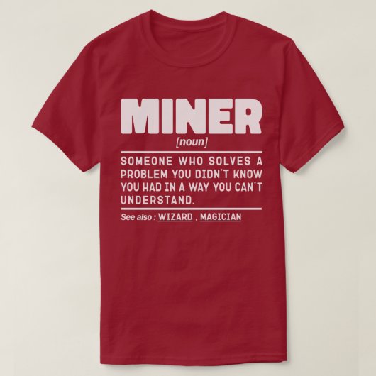 マイナー名詞定義クラフトマンパパワーカー Tシャツ (デザイン正面)