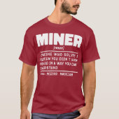 マイナー名詞定義クラフトマンパパワーカー Tシャツ (正面)