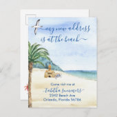 マイニューアドレス移動ビーチ海海 案内ポストカード (正面/裏面)