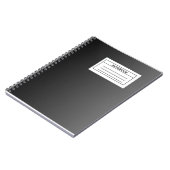 マイニングシャフトカラースパイラルフォトノートブック ノートブック (左側)