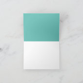 マイニングベビーシャワーの甘いミュージカル サンキューカード (内部)