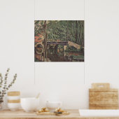 マイニーブリッジ – ポールセザンヌ- c1880 ポスター (キッチン)