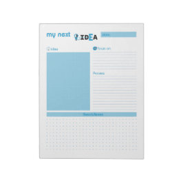 マイネクストアイディアブルー ノートパッド
