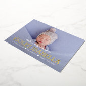 マイネーム実在フォイルベビー誕生発表 箔シーズンカード (回転した状態)