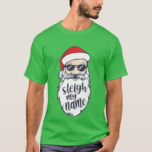 マイネームSanta Christmas Shirt Tシャツ (正面)
