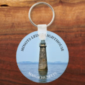 マイノッツレッジライトハウスマサチューズキーリング キーホルダー (正面)