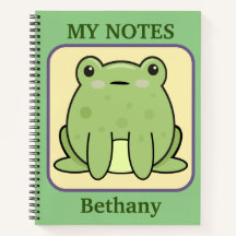 マイノートカエルパーソナライズされた