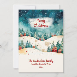 マイハウスからヴィンテージ写真クリスマスカード シーズンカード