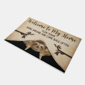 マイハウススロスマット、怠惰なスロスへようこそ ドアマット (アングル)