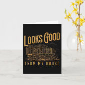 マイハウスビルダーおもしろいデザイン カード (黄色い花)