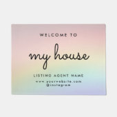 マイハウス実在エステートモダンレインボー不動産仲介業者 ドアマット (正面)