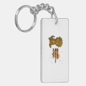 マイハウス、マイディーノマイト、マイルール – Keychain キーホルダー (正面左)
