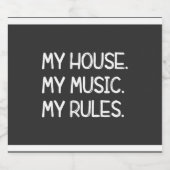 マイハウス、マイミュージック、マイルール ビールラベル (シングルラベル)