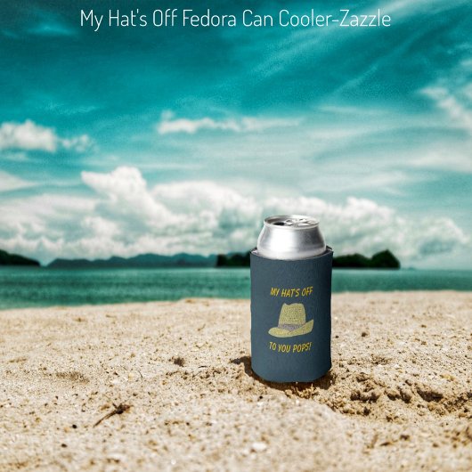 マイハットズオフフェドーラクーラーボックス 缶クーラー