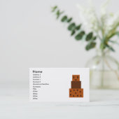 マイハッピーチョコレートケーキ 名刺 (スタンド正面)