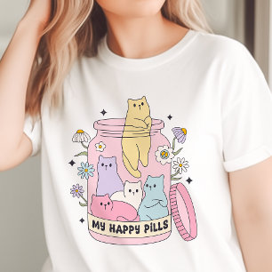 マイハッピーピルズ キュートな猫たち トライブレンドＴシャツ