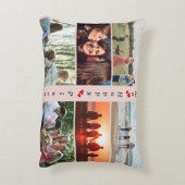 マイハッピープレイスカスタマイズ可能なファミリーフォト6写真 アクセントクッション (裏面(縦))