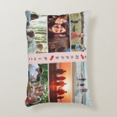 マイハッピープレイスカスタマイズ可能なファミリーフォト6写真 アクセントクッション (正面(垂直))