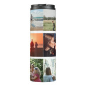 マイハッピープレイスカスタマイズ可能なファミリーフォト6写真 タンブラー (裏面)