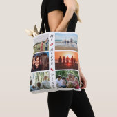 マイハッピープレイスカスタマイズ可能なファミリーフォト6写真 トートバッグ (クローズアップ)