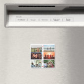 マイハッピープレイスカスタマイズ可能なファミリーフォト6写真 マグネット (インサイチュ (食洗機))