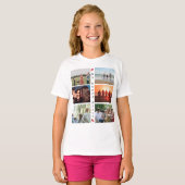 マイハッピープレイスカスタマイズ可能なファミリーフォト6写真 Tシャツ (正面フル)