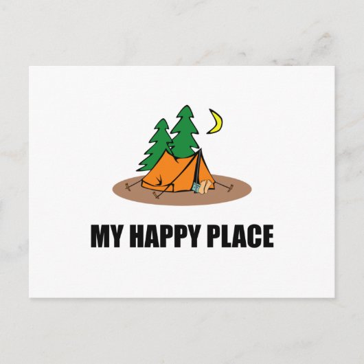 マイハッピープレイスキャンピングテント ポストカード (正面)