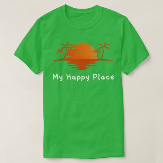 マイハッピープレイスサンセット Tシャツ (デザイン正面)