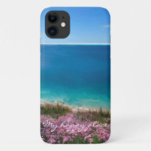 マイハッピープレイスビューティフルコーンッシュビーチシーン iPhone 11 ケース