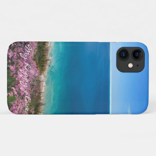 マイハッピープレイスビューティフルコーンッシュビーチシーン Case-Mate iPhoneケース (裏面(横))