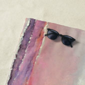 マイハッピープレイスビーチパステルサンセットビーチタオル ビーチタオル (インサイチュ)