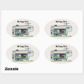 マイハッピープレイス5thホイールトレーラー 楕円形シール (シート)