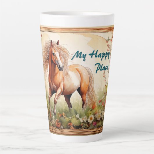 マイハッピープレース カフェラテマグ (正面)